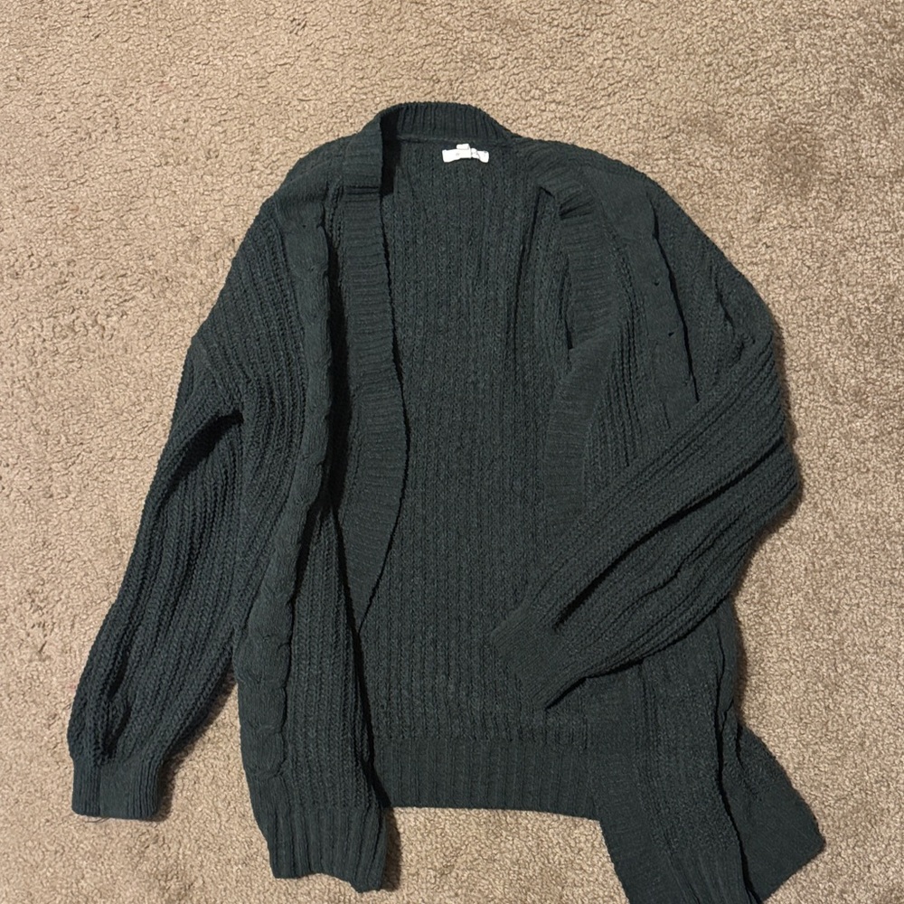 Maurices Dark Green Knit Cardigan